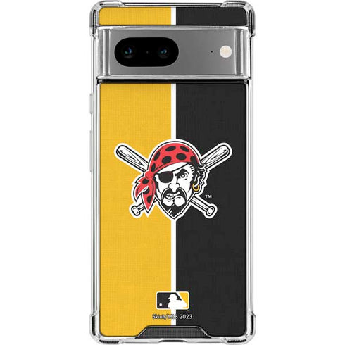 MLB Pittsburgh Pirates Split Google Pixel 8 Clear Case